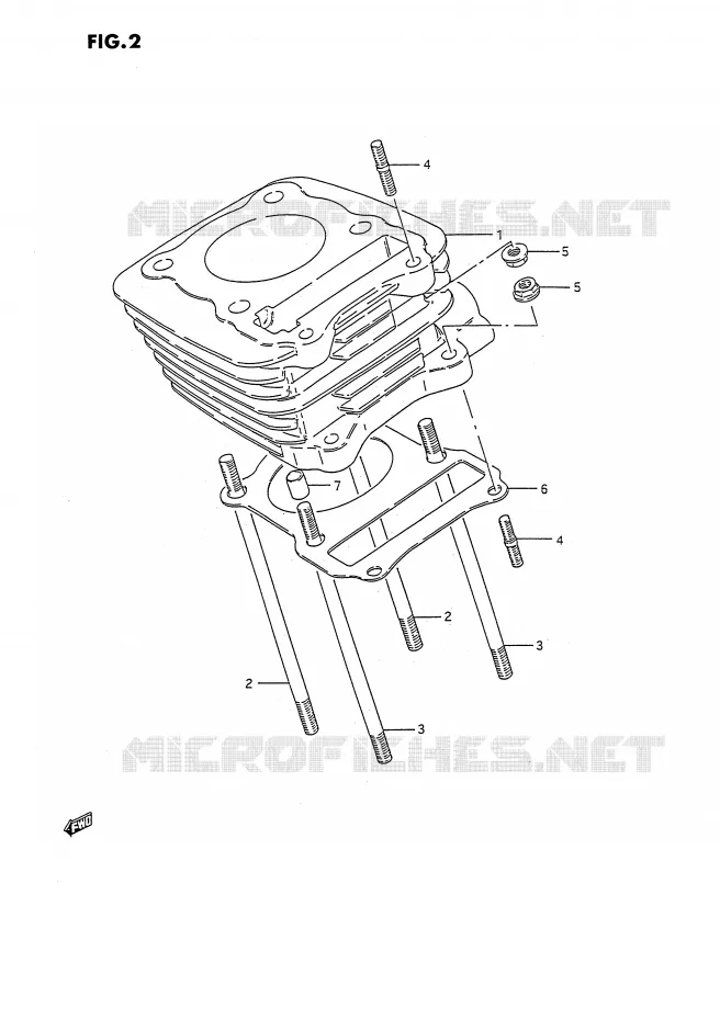 CYLINDRE Suzuki QUAD 160 OZARK 1994  LT-F160R(P2)