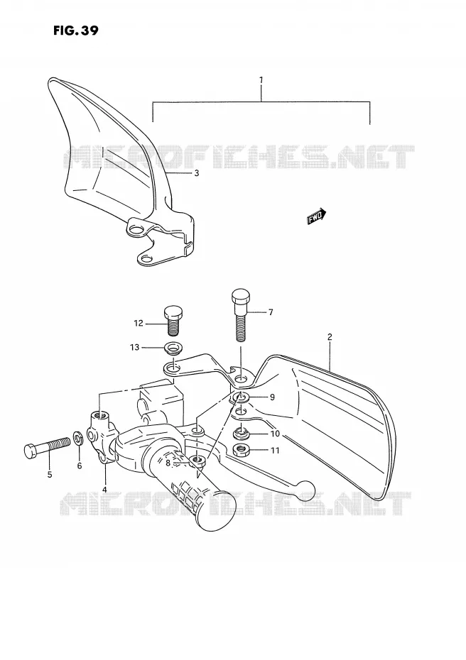 PROTEGES MAINS (OPTIONNEL) Suzuki QUAD 250 OZARK 1990  LT-F250L(E28)