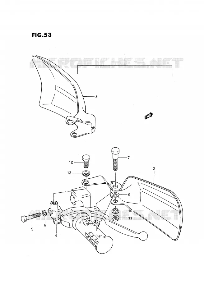 PROTEGES MAINS (OPTIONNEL) Suzuki QUAD 300 KINGQUAD 1992  LT-F4WDXN(E28)