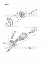 DEMARREUR (~E.NO.125080) pour Suzuki KINGQUAD 250 1990