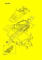 GARDE BOUE AVANT (MODELE M/N) pour Suzuki QUADRUNNER 160 1992