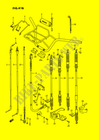 GUIDON   CABLES (MODELE L/M/N/P/R/S) pour Suzuki KINGQUAD 250 1989