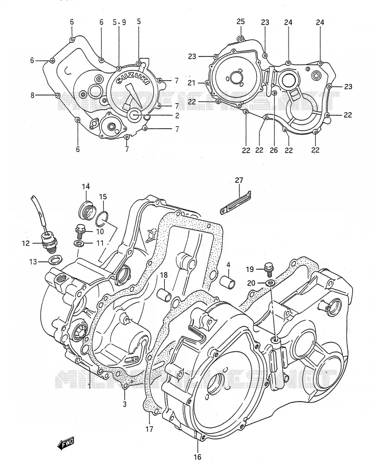 CARTER Suzuki QUAD 300 KINGQUAD 1993  LT-F4WDXP(E28)