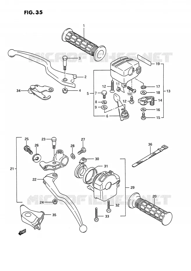 COMMODOS (MODELE J/K/L/M/N/P) Suzuki QUAD 250 OZARK 1990  LT-F250L(E28)