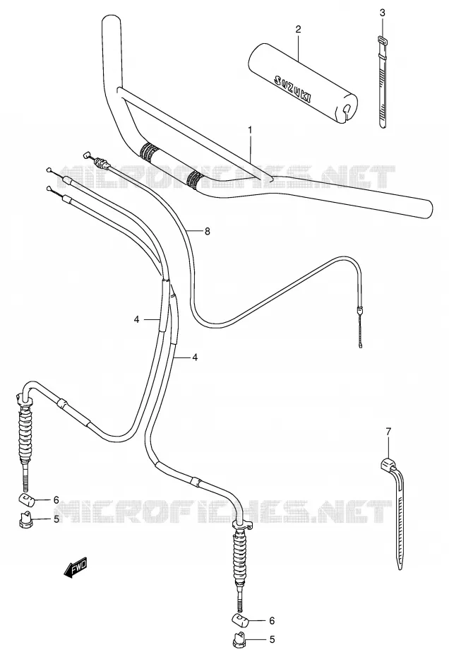 GUIDON Suzuki QUAD 80 QUADSPORT 2004  LT80K4(P1)