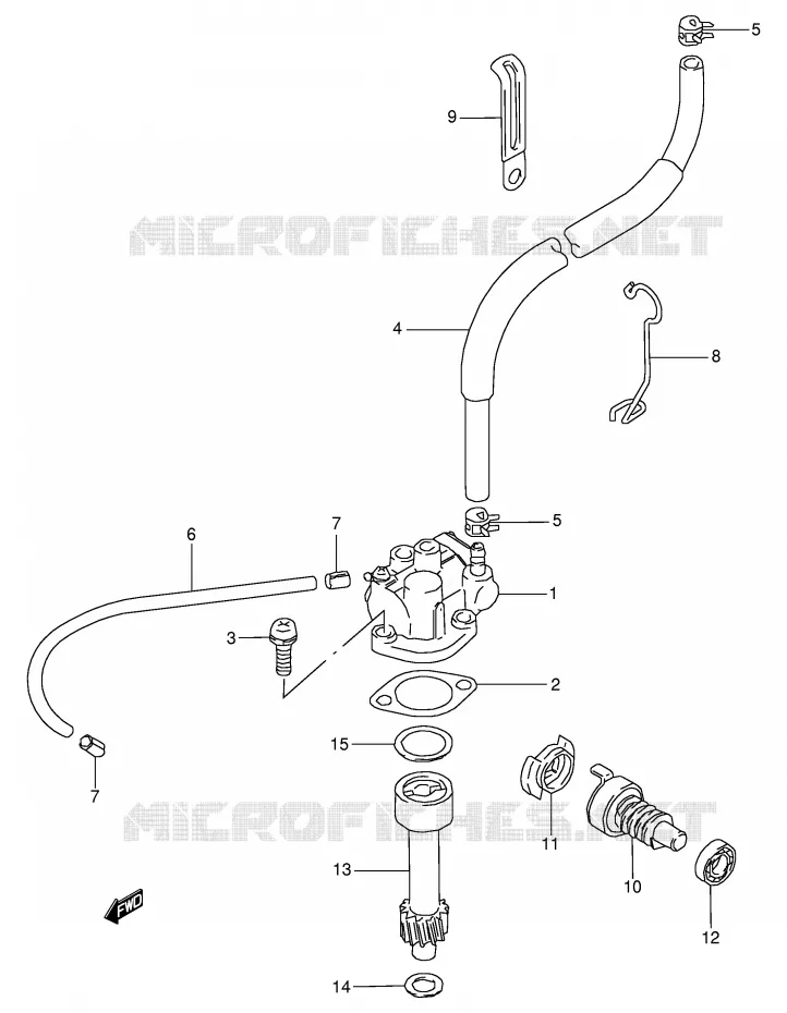 POMPE A HUILE Suzuki QUAD 80 QUADSPORT 1997  LT80V(P3/P28)
