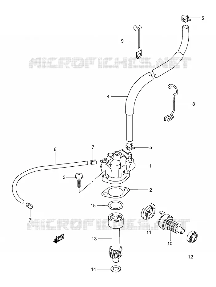 POMPE A HUILE Suzuki QUAD 80 QUADSPORT 2002  LT80K2(P1)