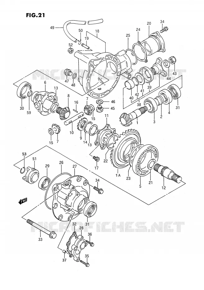 PONT AVANT Suzuki QUAD 300 KINGQUAD 1993  LT-F4WDXP(E3)