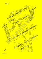 AMORTISSEUR   TRIANGLES (MODELE F/G) pour Suzuki QUADRACER 250 1988