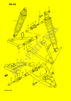 AMORTISSEUR   TRIANGLES (MODELE H/J/K/L/M) pour Suzuki QUADRACER 250 1991