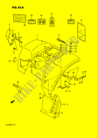 GARDE BOUE ARRIERE (MODELE M/N) pour Suzuki QUADSPORT 230 1991