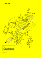 GARDE BOUE ARRIERE (MODELE M/N) pour Suzuki QUADRUNNER 160 1989