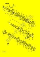 TRANSMISSION (MODELE H/J/K/L/M/N) pour Suzuki QUADRACER 250 1992