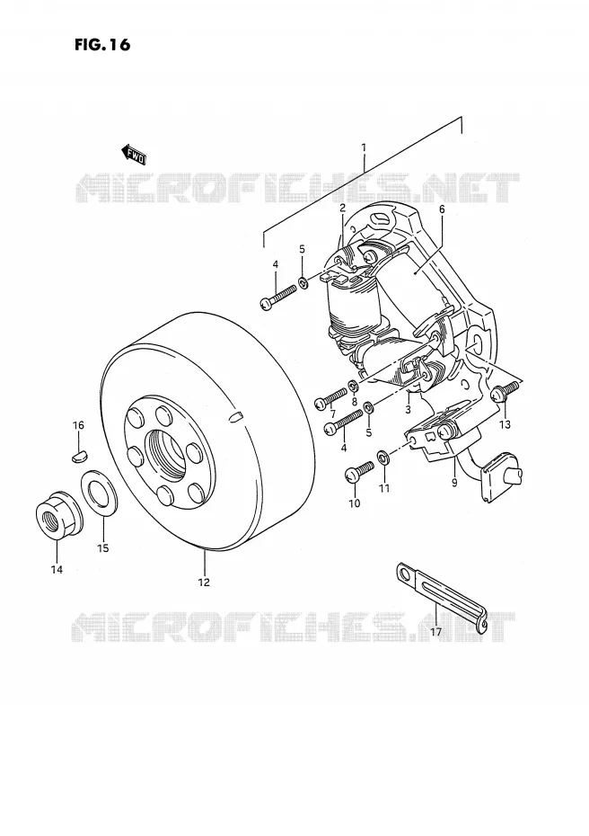 ALLUMAGE ROTOR - STATOR Suzuki QUAD 250 QUADRACER 1990  LT250RL(E1)