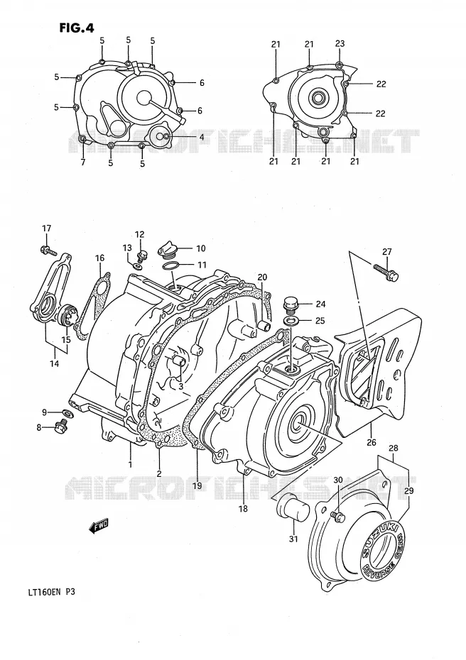 CARTER Suzuki QUAD 160 QUADRUNNER 1989  LT160EK(P3)