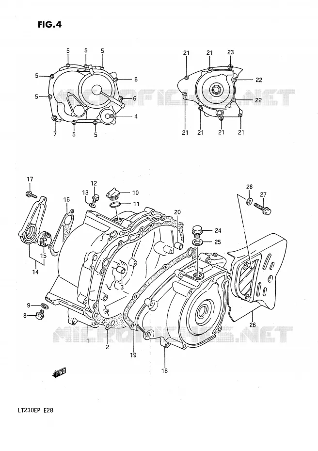 CARTER Suzuki QUAD 230 QUADSPORT 1991  LT230EM(E28)