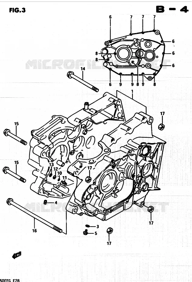 CARTER Suzuki QUAD 250 QUADRUNNER 1985  LT250EF(F/2/G)