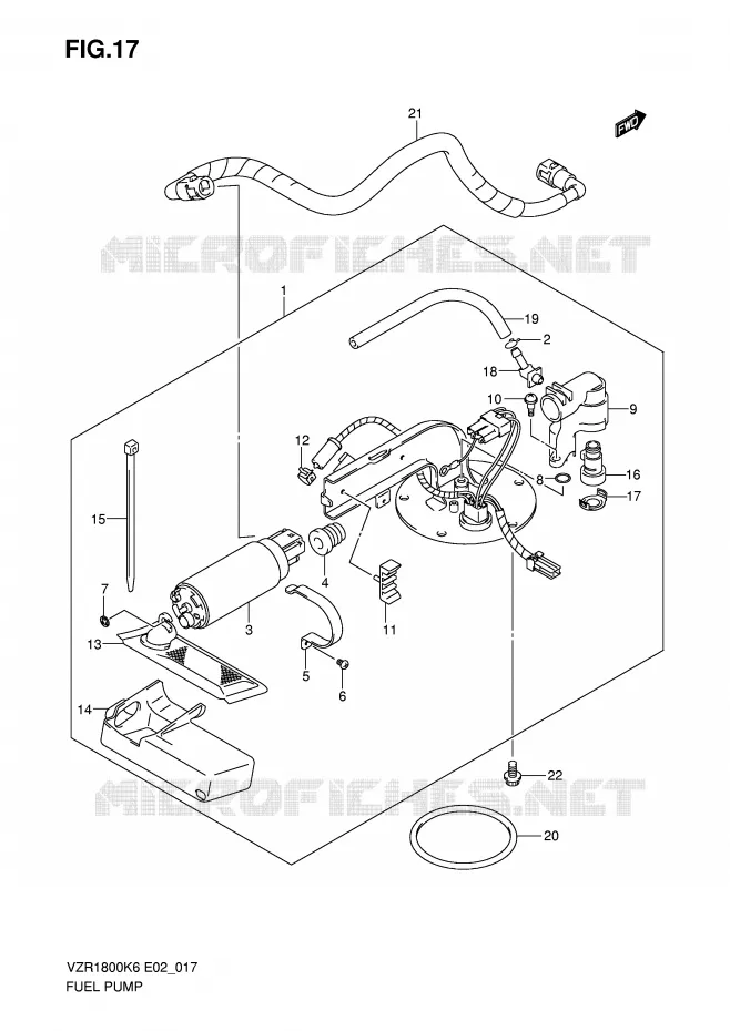 POMPE A ESSENCE Suzuki MOTO 1800 INTRUDER 2007  VZR1800ZU2K7(E2)