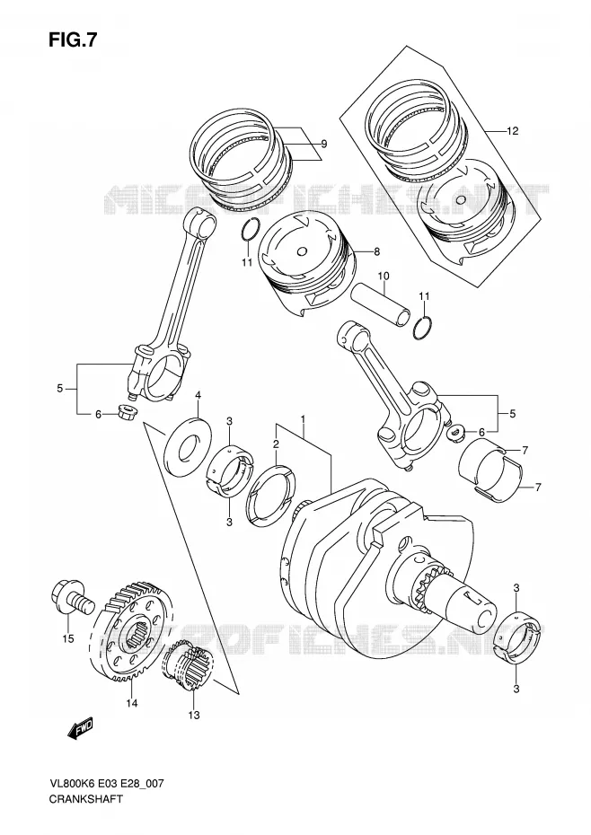 VILEBREQUIN Suzuki MOTO 800 VOLUSIA 2006  VL800CK6(E3/E28)
