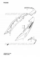 CARENAGES ARRIERE  (GS500K4/UK4) pour Suzuki GS-F 500 2005