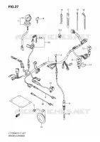 FAISCEAU ELECTRIQUE (LT F250K2/K3/K4 E17,E24) pour Suzuki OZARK 250 2002