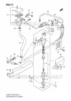MAITRE CYLINDRE DE FREIN ARRIERE (DL650AK7/AK8/AK9/AL0) pour Suzuki V-STROM 650 2007