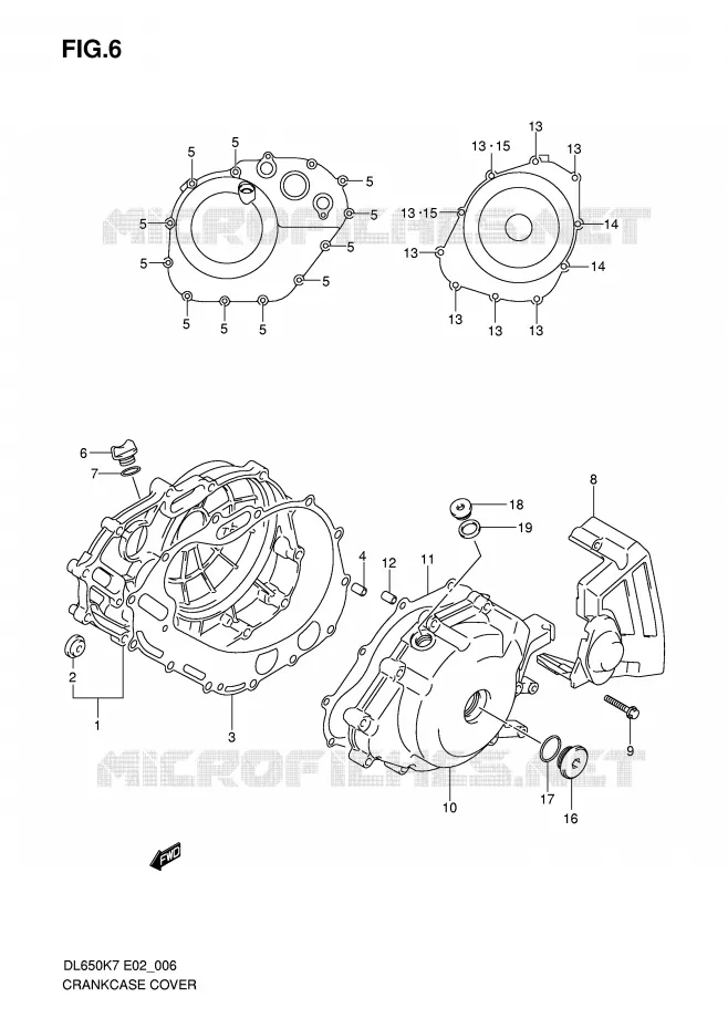 CARTER Suzuki MOTO 650 V-STROM 2010  DL650UEL0(E2)
