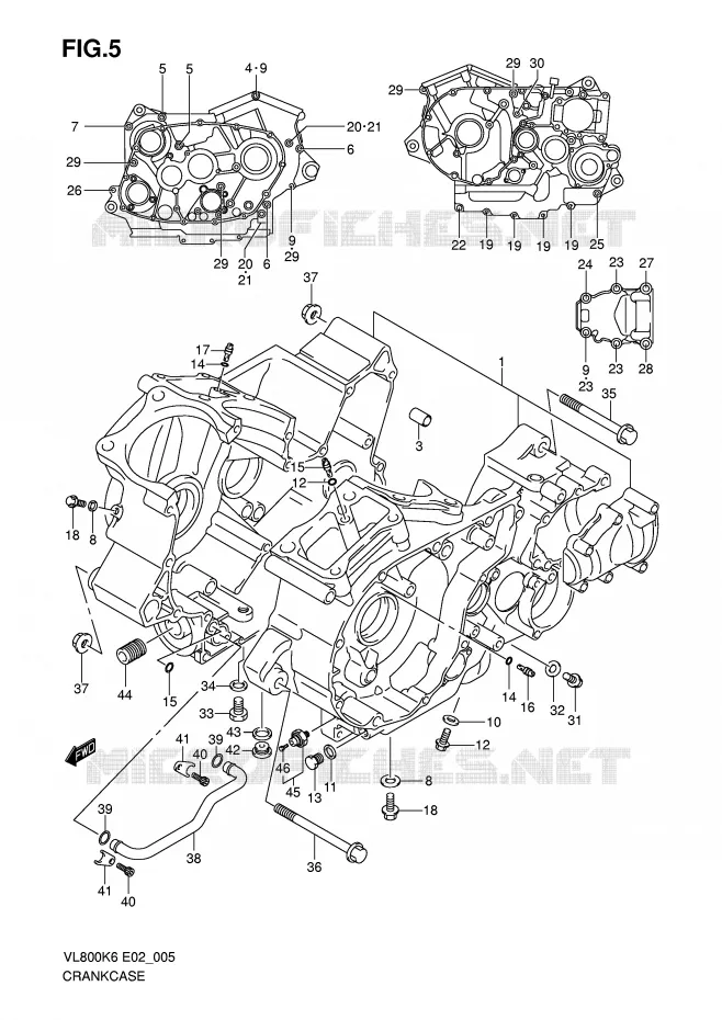 CARTER Suzuki MOTO 800 VOLUSIA 2007  VL800CK7(E2)