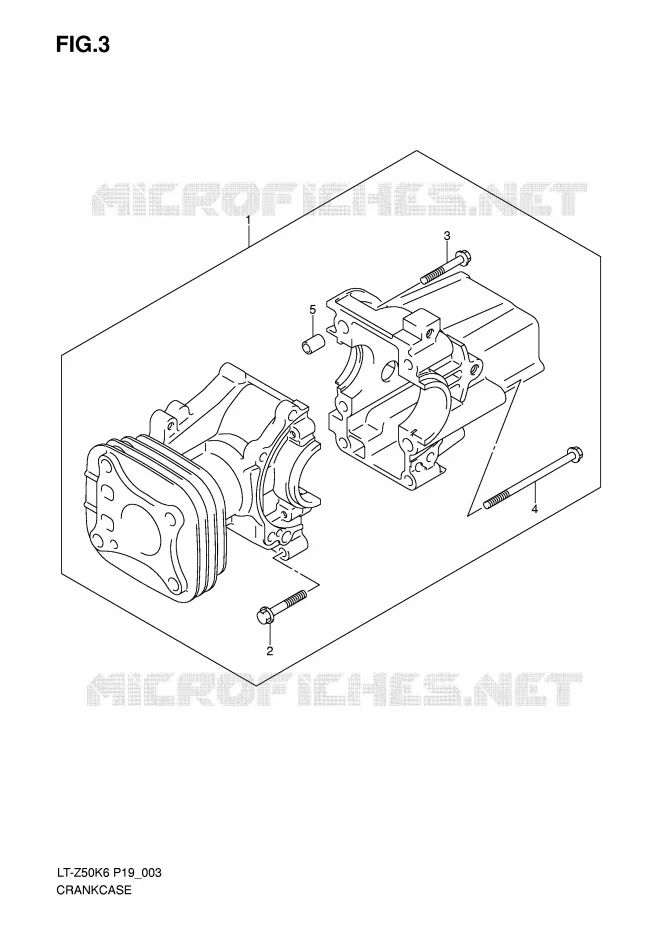 CARTER Suzuki QUAD 50 QUADSPORT 2009  LT-Z50K9(P19)