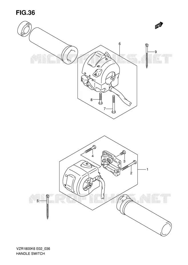 COMMODOS (SEE NOTE) Suzuki MOTO 1800 INTRUDER 2010  VZR1800UFL0(E2)