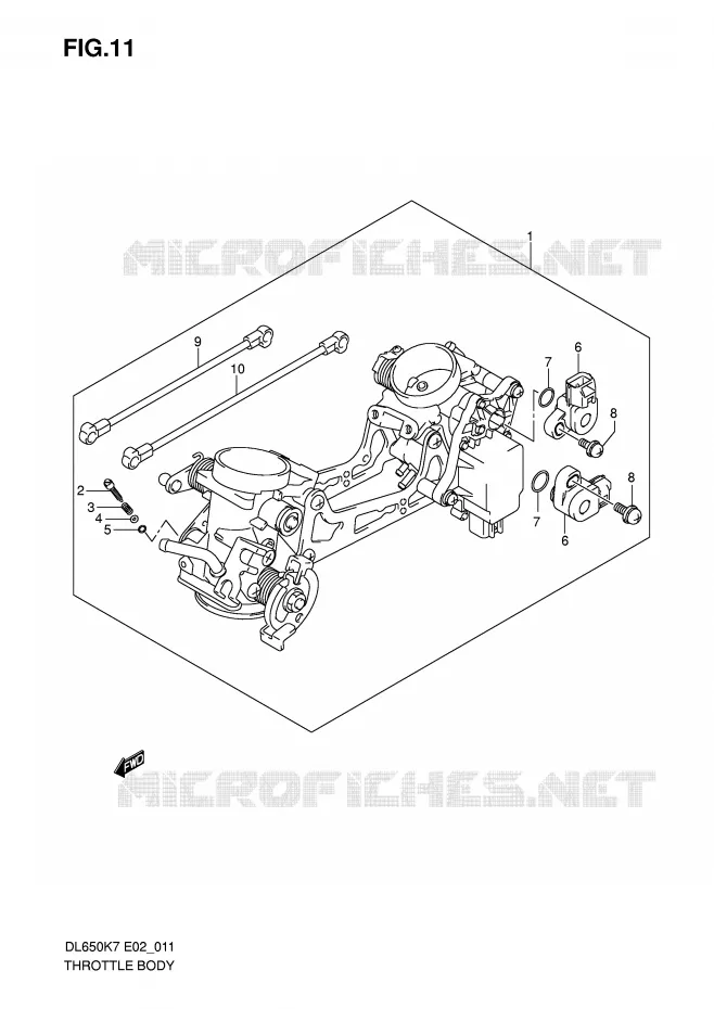 ENSEMBLE INJECTION Suzuki MOTO 650 V-STROM 2009  DL650AK9(E2)