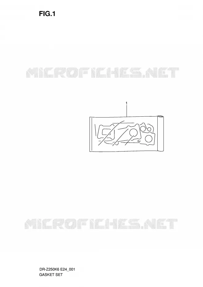 KIT JOINTS Suzuki MOTO 400 DR-Z 2009  DR-Z250K9(E24)