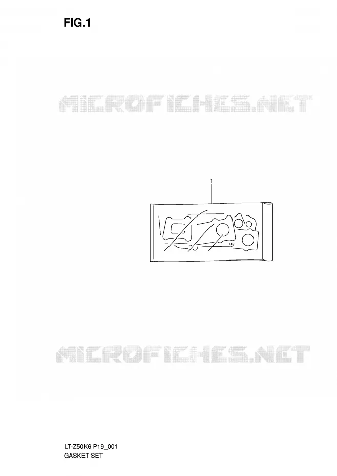 KIT JOINTS Suzuki QUAD 50 QUADSPORT 2011  LT-Z50L0(P19)