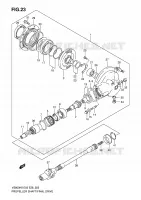ARBRE DE TRANSMISSION   COUPLE CONIQUE ARRIERE pour Suzuki INTRUDER 800 2008