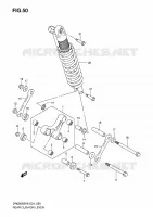 BIELLETTE DE SUSPENSION ARRIERE pour Suzuki DR 650 2007