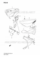 CARENAGES ARRIERE (VZR1800K6/K7) pour Suzuki INTRUDER 1800 2008