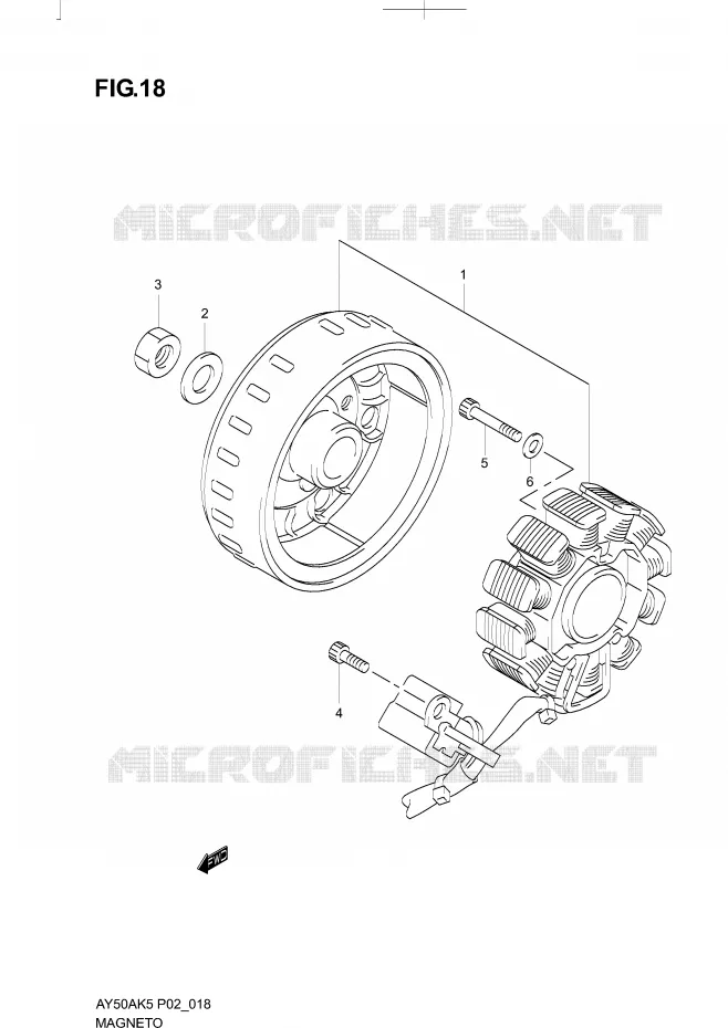ALLUMAGE ROTOR - STATOR Suzuki SCOOTER 50 KATANA 2005  AY50AK5