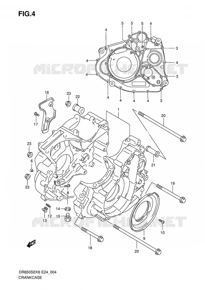 CARTER Suzuki MOTO 650 DR 2009  DR650SEK9(E24)