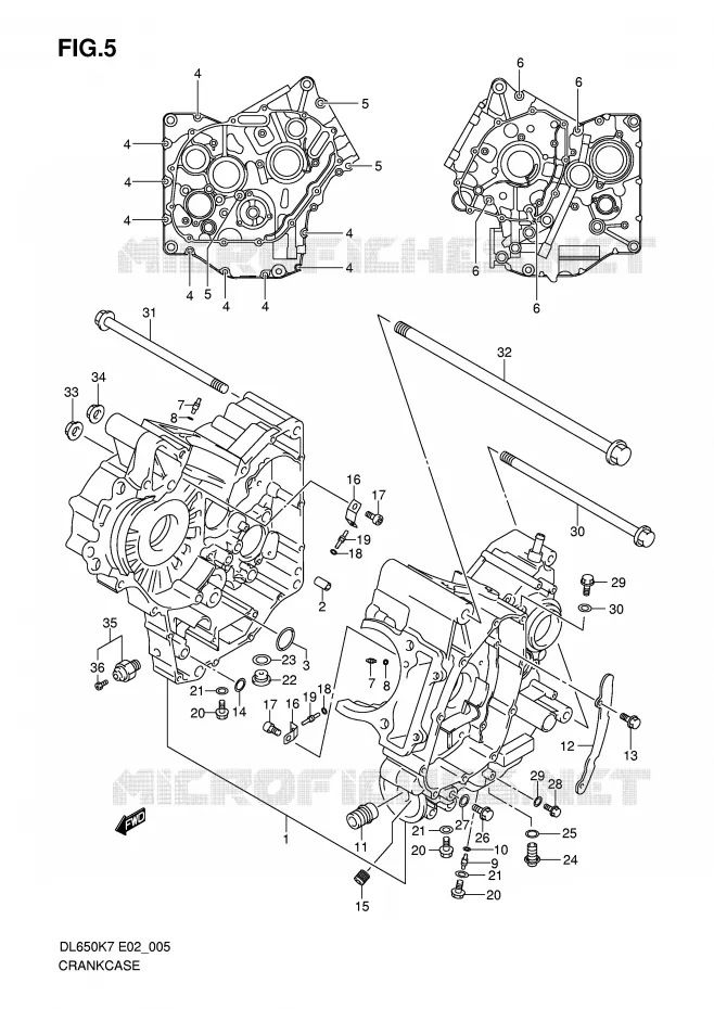 CARTER Suzuki MOTO 650 V-STROM 2007  DL650AK7(E2)