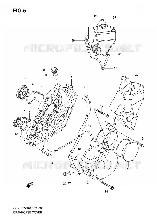 CARTER Suzuki MOTO 750 GSX-R 2006  GSX-R750U2K6(E2)