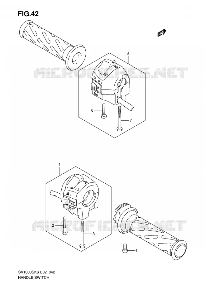 COMMODOS (SV1000/U1/U2) Suzuki MOTO 1000 SV 2007  SV1000S2K7(E2)