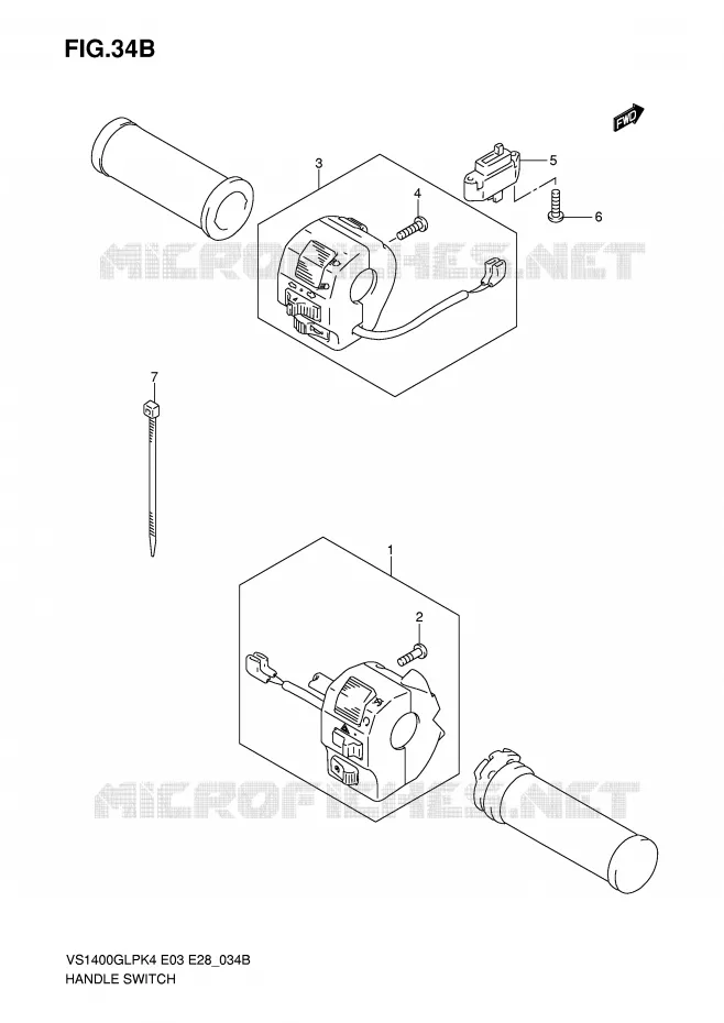 COMMODOS (VS1400K6/K7/K8) Suzuki MOTO 1400 INTRUDER 2005  VS1400K5(E3/E28)