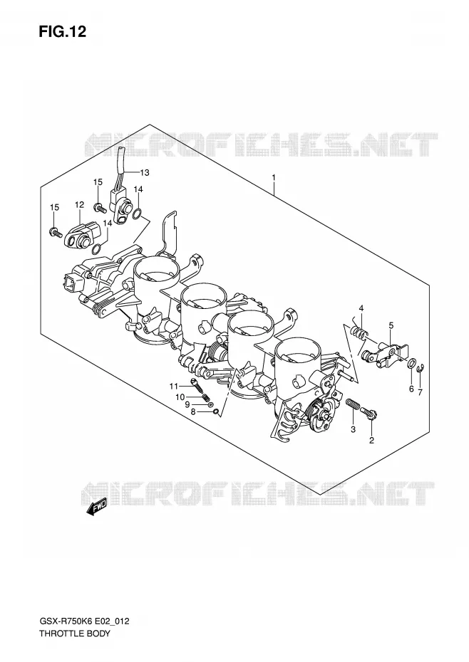 ENSEMBLE INJECTION Suzuki MOTO 750 GSX-R 2007  GSX-R750U2K7(E2)
