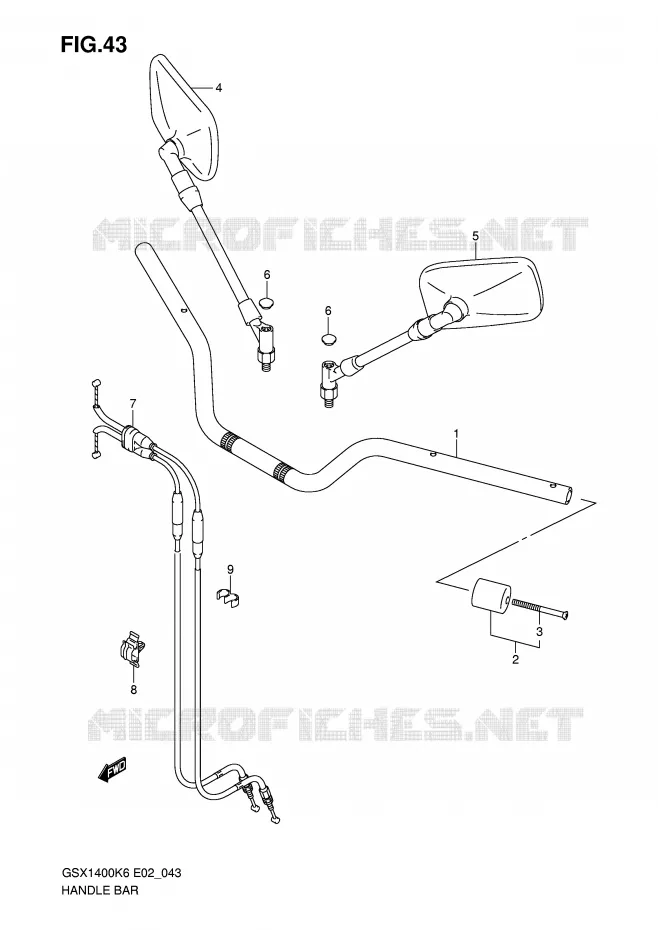 GUIDON Suzuki MOTO 1400 GSX 2006  GSX1400U1K6(E2)