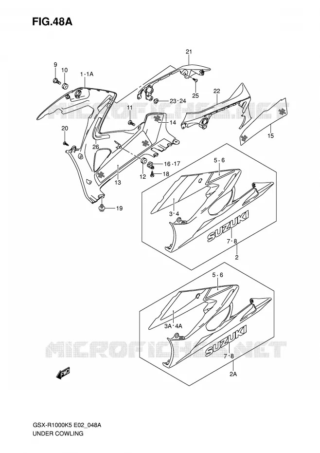 SABOT (MODELE K6) Suzuki MOTO 1000 GSX-R 2005  GSX-R1000U2K5(E2)