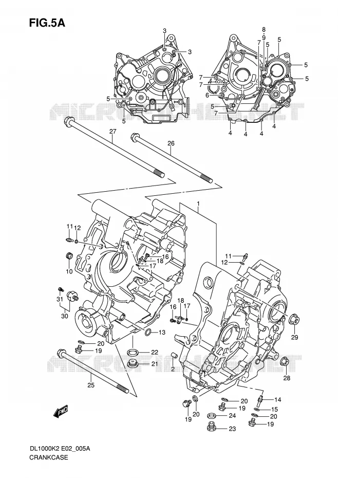 CARTER (MODELE K6) Suzuki MOTO 1000 V-STROM 2002  DL1000K2(E2)