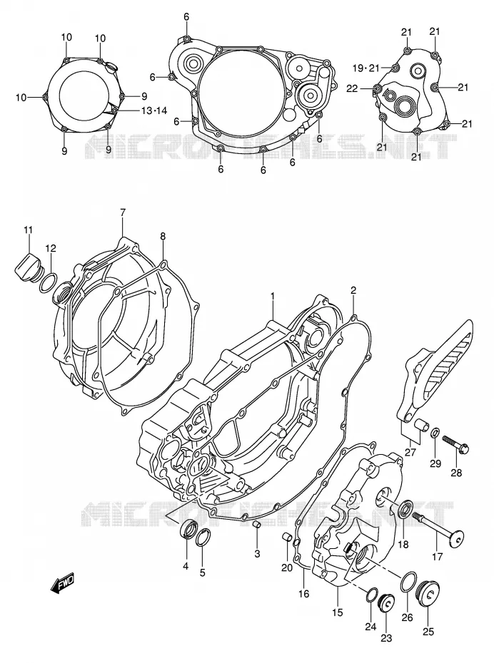 CARTER Suzuki MOTO 450 RM-Z 2006  RM-Z450K6(E3/E28)
