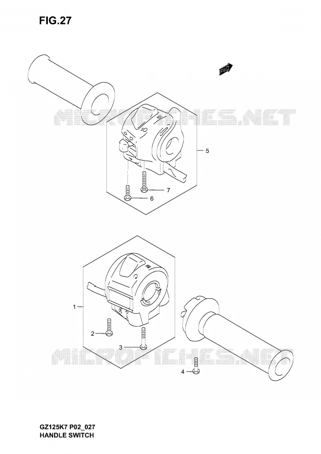 COMMODOS (MODEL K3/K4/K5/K6) Suzuki MOTO 125 MARAUDER 2005  GZ125K5(P02)