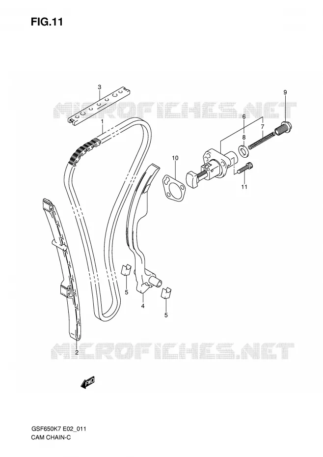 DISTRIBUTION Suzuki MOTO 650 BANDIT 2008  GSF650UAK8(E2)