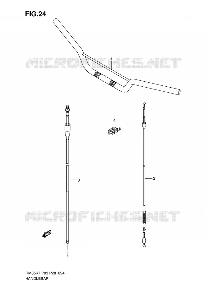 GUIDON Suzuki MOTO 85 RM 2007  RM85K7(P3/P28)